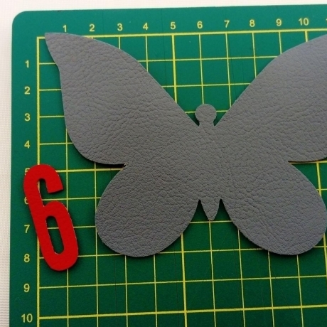 4 Schmetterlinge Kunstleder Flicken Set Basteln Patch Reparatur