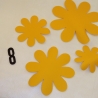 4 Blumen Kunstleder Flicken Set Basteln Patch Reparatur
