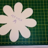 4 Blumen Kunstleder Flicken Set Basteln Patch Reparatur