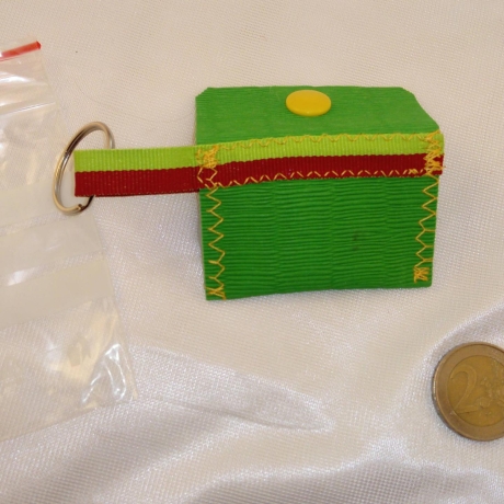 Einkaufschiptasche Schlüsselanhänger  Eisgeld Mini Tasche
