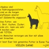 Alpakaschild füttern verboten No. 4 - 20x30 cm - Gravurschild