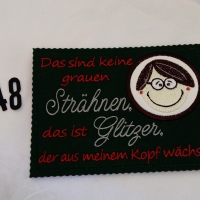 Oma MugRug Glitzer Untersetzer Geschenk Witzig Deko 14 x19 cm