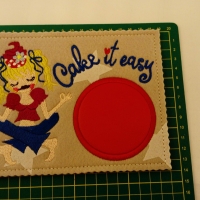 Cake it easy MugRug Untersetzer Geschenk Witzig Deko