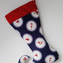 Elfen-/Nikolausstiefel Maxi Wichtel blau  
