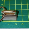 10 Set Schlüsselband-Rohlinge 20 mm + Ring Stahl Schlüsselring