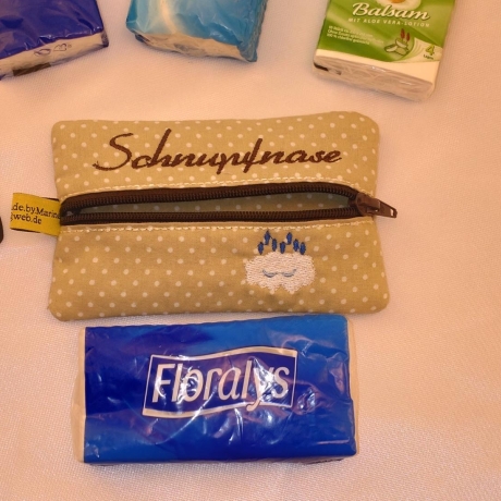 Taschentüchertasche  Reißverschluss Baumwolle Ordnungs#@$%