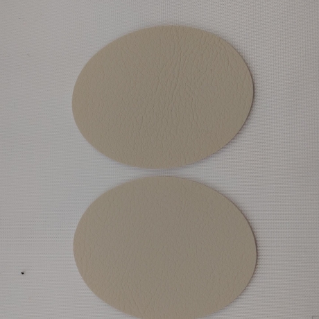 Kunstleder Reparatur 4 Flicken Patch Oval  Gr. S 5,6 x 4,2 cm