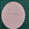 Kunstleder Reparatur 4 Flicken Patch Oval  Gr.XXL 11,4 x 13,2 cm