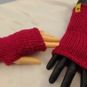 Handstulpe gestrickt / gehäkelt - Handschuh fingerlos