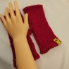 Handstulpe gestrickt / gehäkelt - Handschuh fingerlos