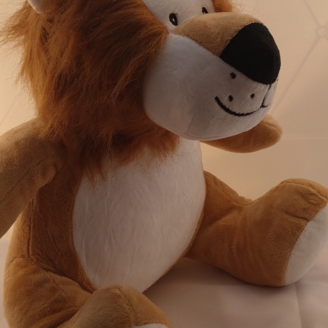 Löwe Lion  Bestickung mit Wunschtext 42 cm
