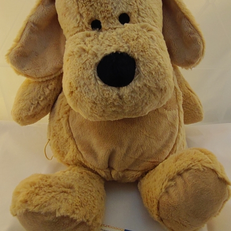 Hund Dog Kuscheltier Bestickung mit Wunschtext  45 cm