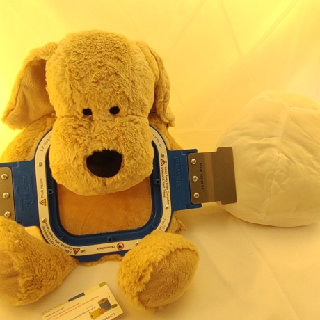 Hund Dog Kuscheltier Bestickung mit Wunschtext  45 cm