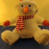 Schneemann Snowman Kuscheltier Bestickung mit Wunschtext 44cm