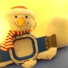 Schneemann Snowman Kuscheltier Bestickung mit Wunschtext 44cm