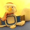 Schneemann Snowman Kuscheltier Bestickung mit Wunschtext 44cm