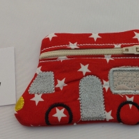 Wohnmobil Camping Reißverschlusstasche Minibörse Rot 