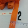 Schrägband Orange  je 3m Baumwolle gefalzt Sonderpreis Angebot