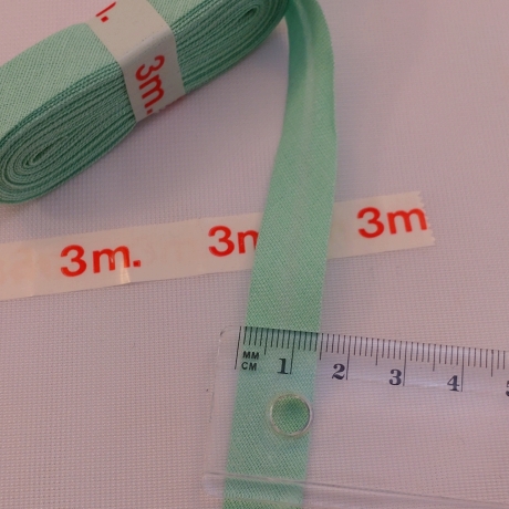 Schrägband Nr.3 Grün2 je 3m Baumwolle gefalzt Sonderpreis Angebot