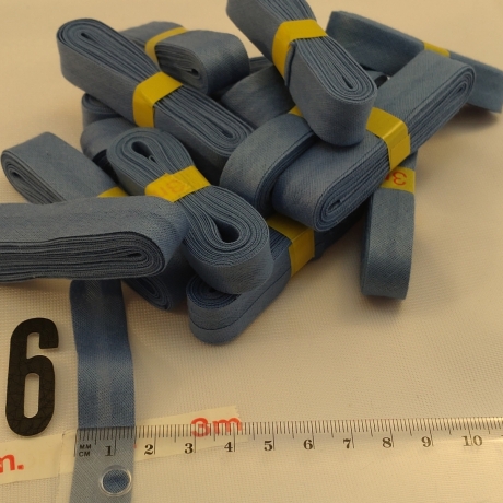 Schrägband Blau je 3m 1 € Baumwolle gefalzt Sonderpreis