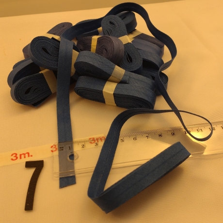 Schrägband Blau 2 je 3m 1 € Baumwolle gefalzt Sonderpreis
