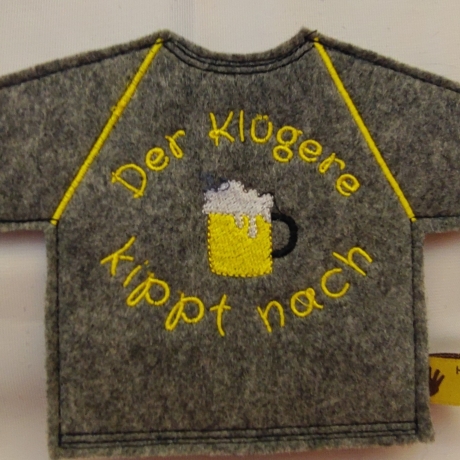 Flaschen Shirt Kleid Der Klügere kippt nach   für 0,33l Flaschen 