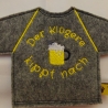 Flaschen Shirt Kleid Der Klügere kippt nach   für 0,33l Flaschen 