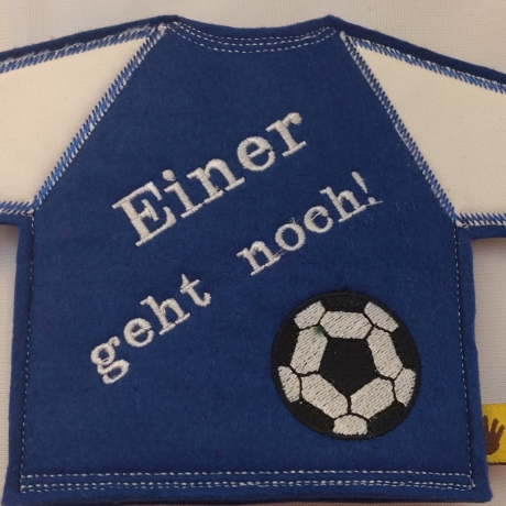 Flaschen Shirt Fuß ball Einer geht noch für 0,33l Flaschen 