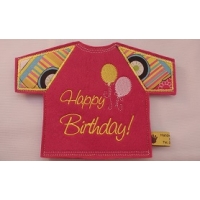 Flaschen Shirt Kleid Happy Birthday   für 0,33l Flaschen 