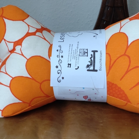 Leseknochen Nackenrolle mit Henkel Handmade Unikate 