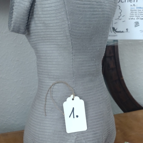 Cord Nr. 1  Leseknochen Nackenrolle mit Henkel Handmade Unikate 