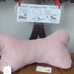 Cord Nr. 2 Leseknochen Nackenrolle mit Henkel Handmade Unikate 