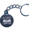Schlüsselanhänger 25 mm Gliederkette u Ring Camping Camper Wald