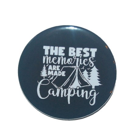 Button 50 mm mit Anstecknadel Spruch Camping Camper Wohnmobil
