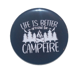 Kühlschrankmagnet Magnet 50mm rund Spruch Camping Wohnmobil