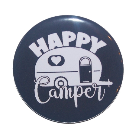 Taschenspiegel 59 mm Metall Spruch Camping Camper Wohnmobil