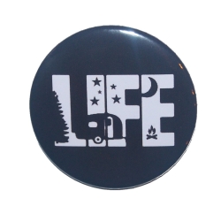 Button 50 mm mit Anstecknadel Spruch Camping Camper Wohnmobil