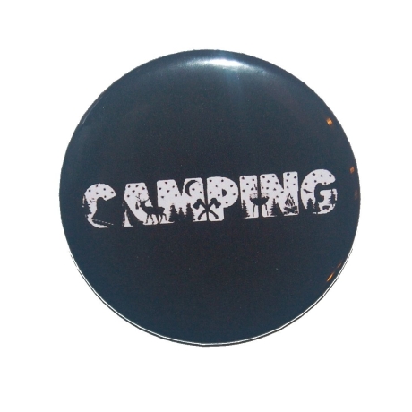 Button 25 mm mit Anstecknadel Spruch Camping  Wohnmobil Womo