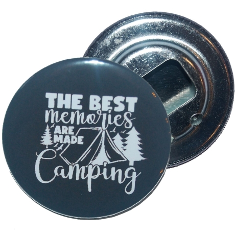 Flaschenöffner 59 mm Metall Spruch Camping Camper Wohnmobil
