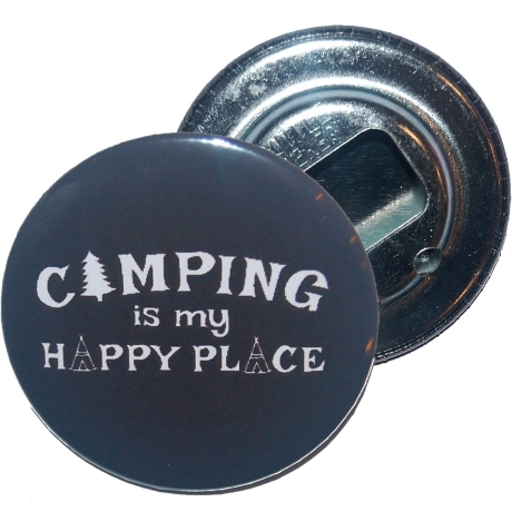 Flaschenöffner 59 mm Metall Spruch Camping Crew Wohnmobil