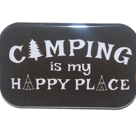 Button Rechteckig groß Camping Wohnmobil Camper 