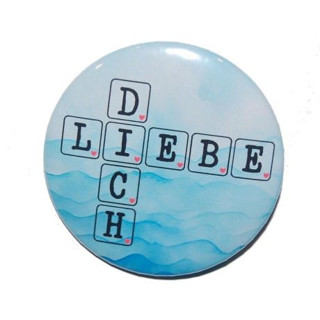 Liebesspruch Magnet 50 mm Liebe Freundschaft