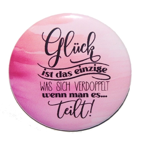 Liebesspruch Taschenspiegel 59 mm Metall Liebe 