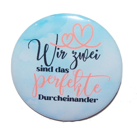 Liebesspruch Schlüsselanhänger 25 mm Kette