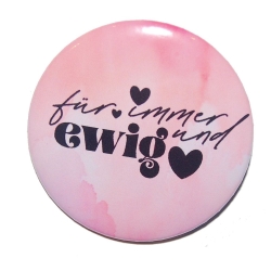 Liebesspruch Magnet 50 mm Liebe Freundschaft