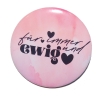 Liebesspruch Taschenspiegel 59 mm Metall Liebe 
