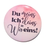 Liebesspruch Schlüsselanhänger 25 mm Kette
