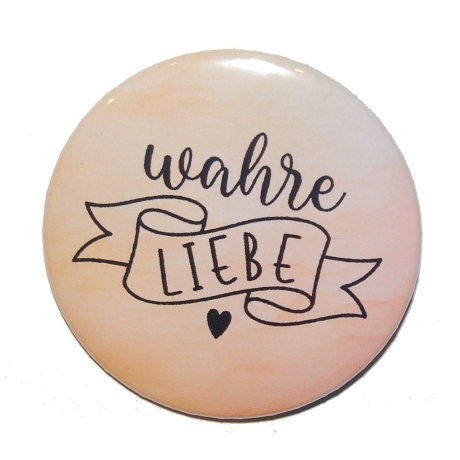 Liebesspruch Taschenspiegel 59 mm Metall Liebe 