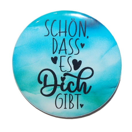 Liebesspruch Magnet 50 mm Liebe Freundschaft