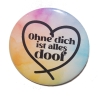 Liebesspruch Schlüsselanhänger 25 mm Kette